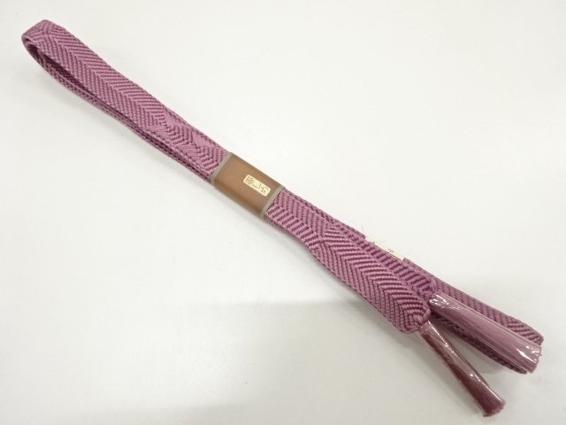 JAPANESE KIMONO / UNUSED HAND-TIED OBIJIME